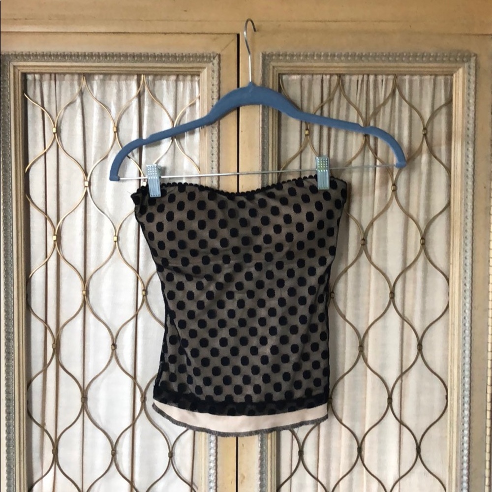 Strapless Black Top